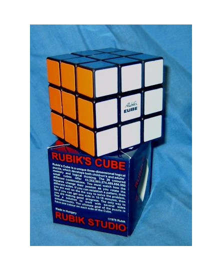 Cub Rubik 3x3x3 in cutie albastra