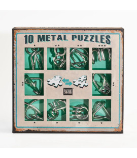 Set 10 Metal Puzzles - Verde